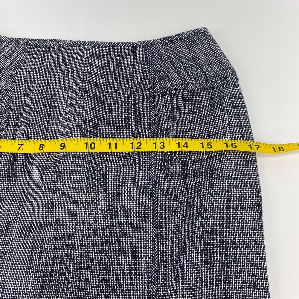 Banana Republic Womens Pencil Midi Skirt Size 0 Straight Pincheck Lined Career - Picture 6 of 11